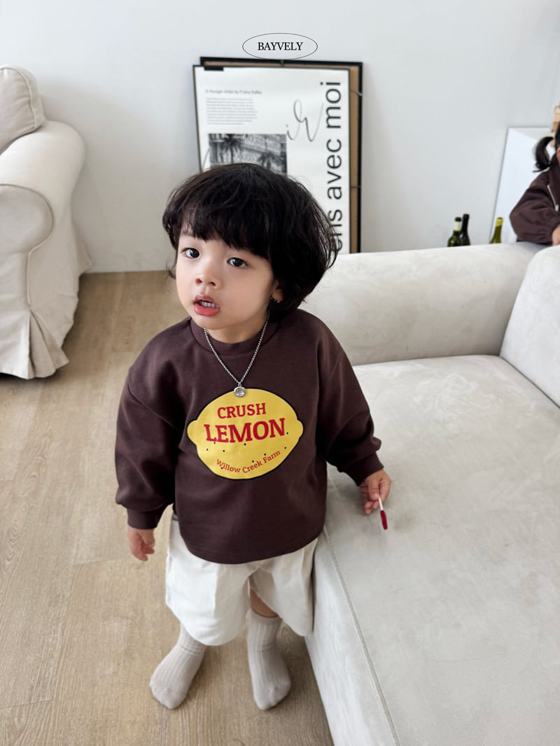 Bayvely - Korean Children Fashion - #littlefashionista - Lemon Sweatshirt - 6