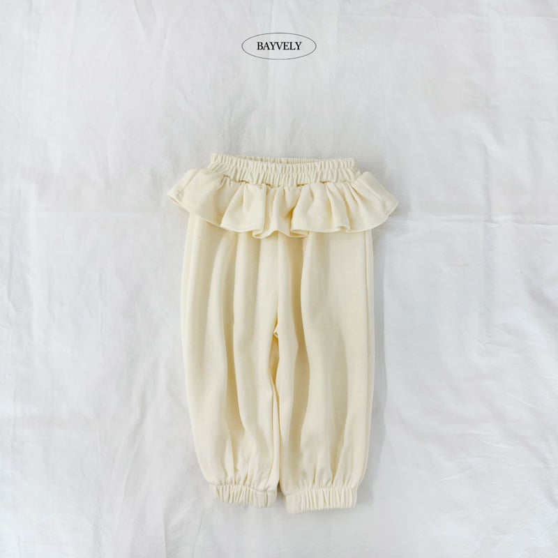Bayvely - Korean Children Fashion - #littlefashionista - Angel Frill Jogger Pants - 3