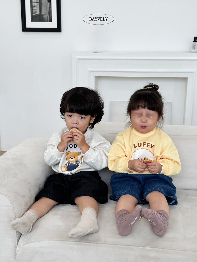 Bayvely - Korean Children Fashion - #magicofchildhood - Good Bear Sweatshirt - 7