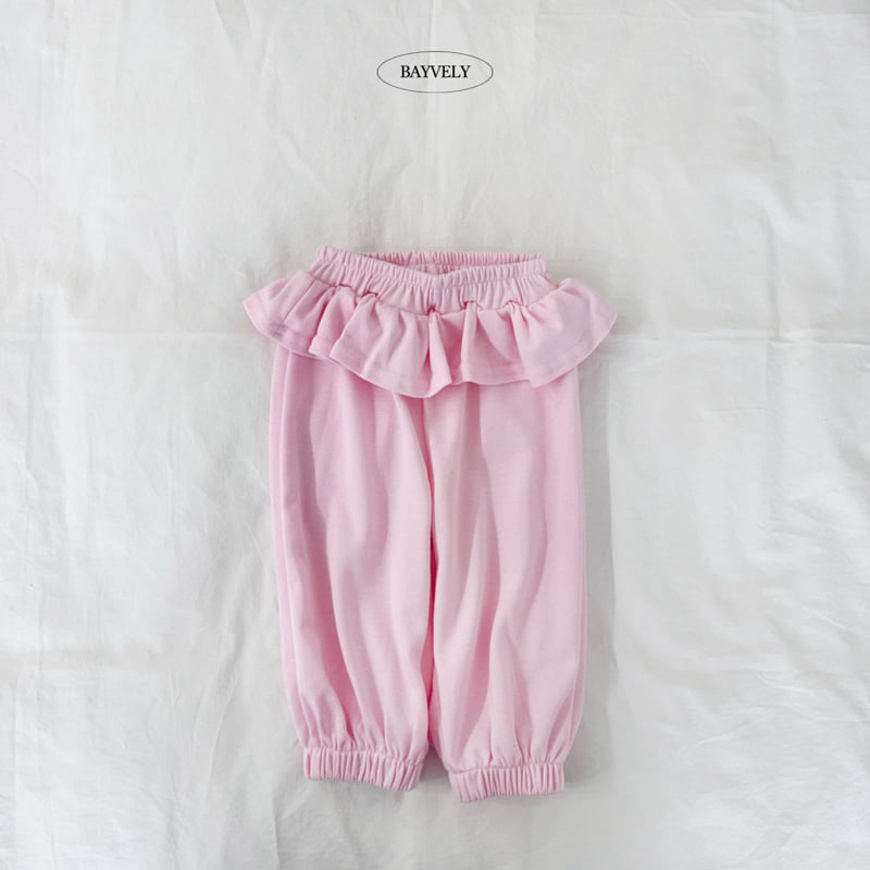 Bayvely - Korean Children Fashion - #littlefashionista - Angel Frill Jogger Pants - 4