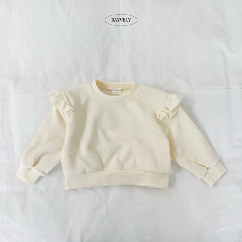 Bayvely - Korean Children Fashion - #minifashionista - Wing Frill Sweatshirt - 2