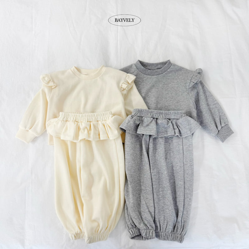 Bayvely - Korean Children Fashion - #prettylittlegirls - Angel Frill Jogger Pants - 6