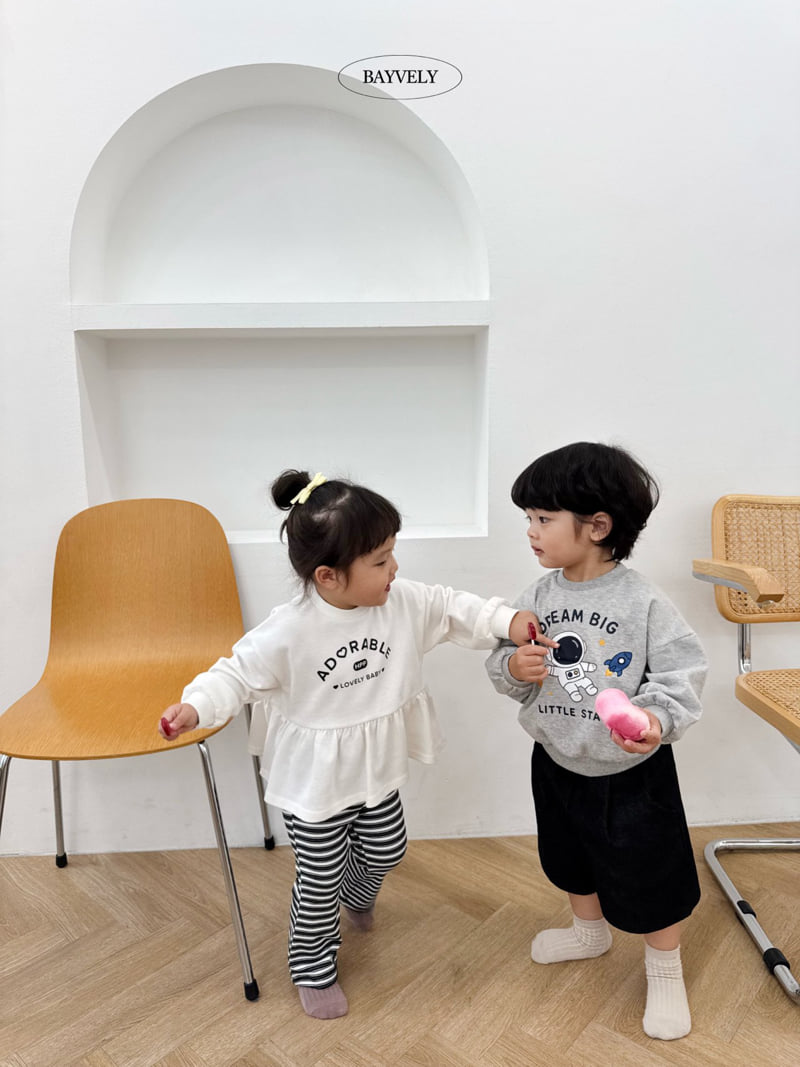 Bayvely - Korean Children Fashion - #stylishchildhood - Lovely Frill Sweatshirt - 8