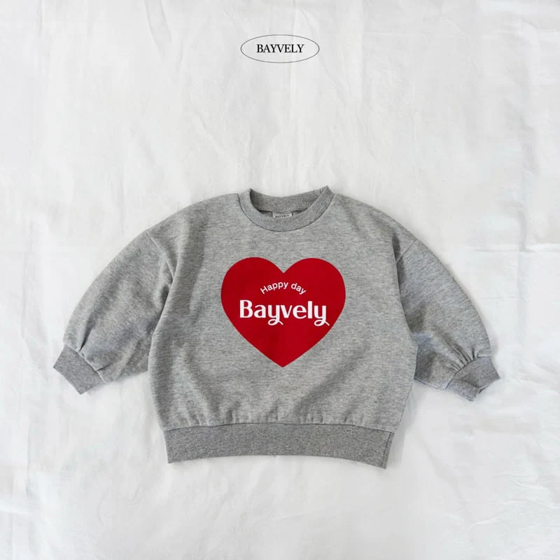 Bayvely - Korean Children Fashion - #stylishchildhood - Heart Sweatshirt - 2