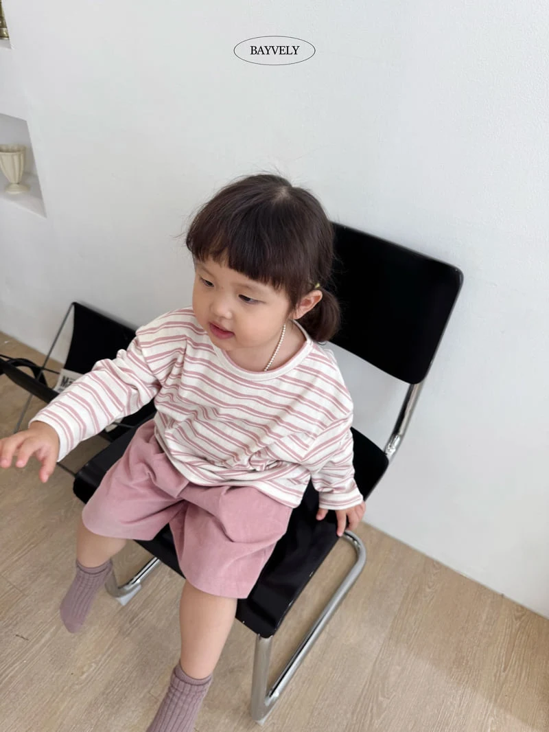 Bayvely - Korean Children Fashion - #stylishchildhood - Basic & Striped Tee - 10