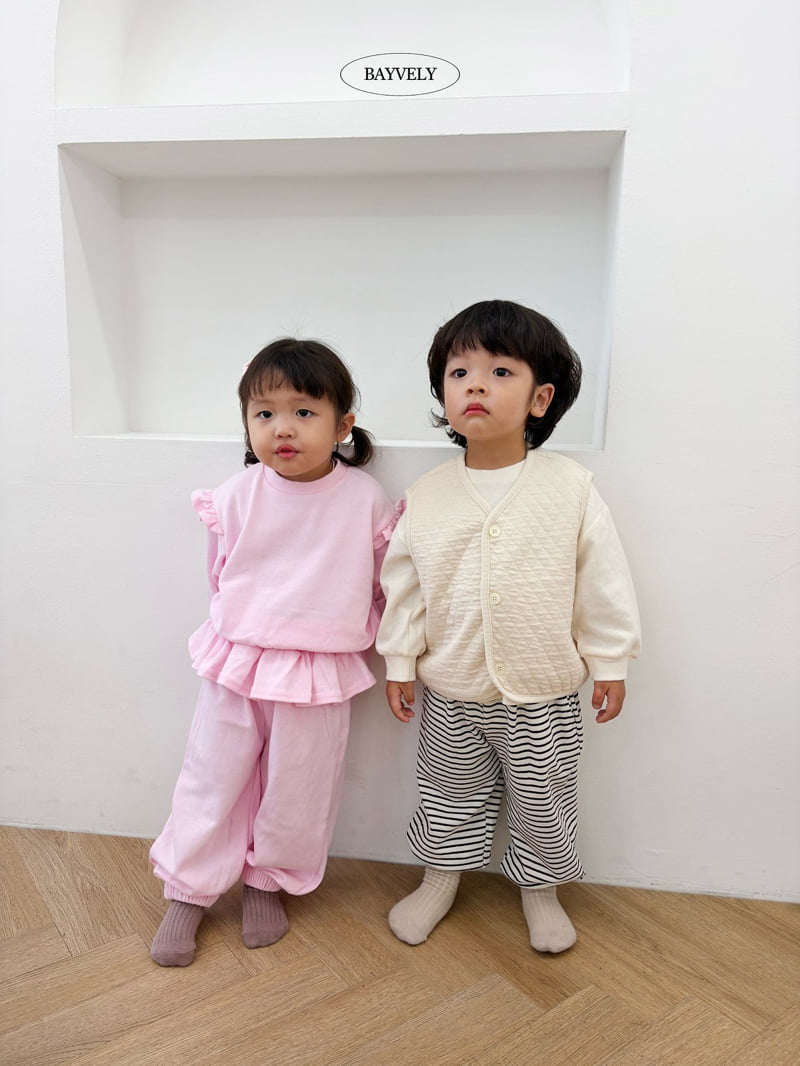 Bayvely - Korean Children Fashion - #stylishchildhood - Angel Frill Jogger Pants - 9