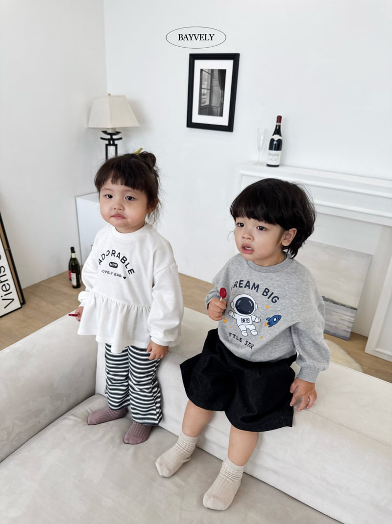 Bayvely - Korean Children Fashion - #todddlerfashion - Lovely Frill Sweatshirt - 6