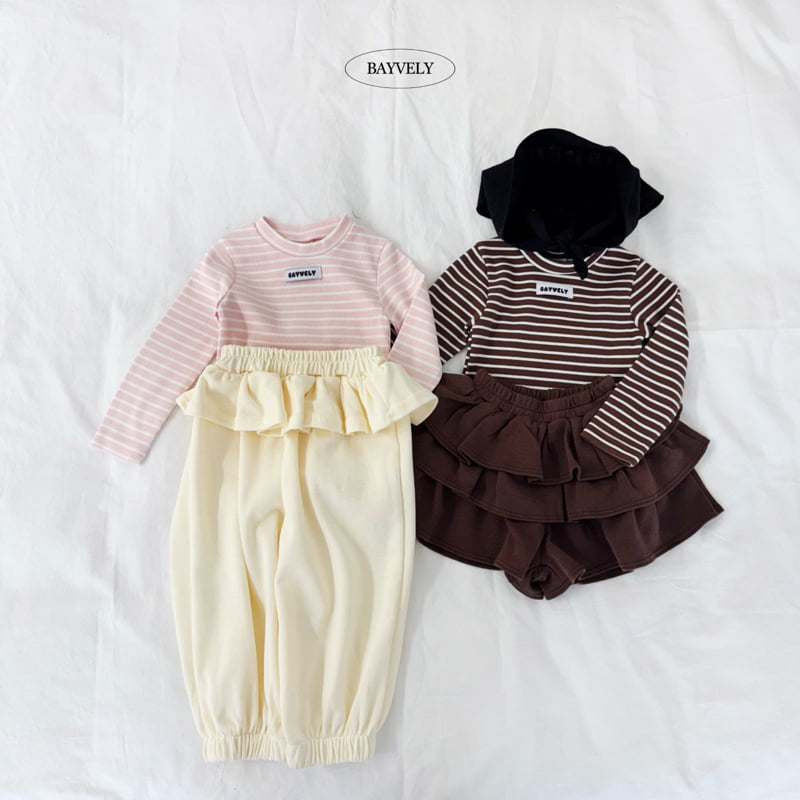 Bayvely - Korean Children Fashion - #todddlerfashion - Angel Frill Jogger Pants - 7