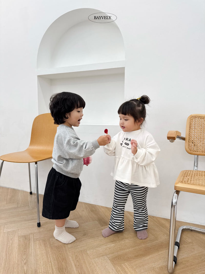 Bayvely - Korean Children Fashion - #toddlerclothing - Lovely Frill Sweatshirt - 7