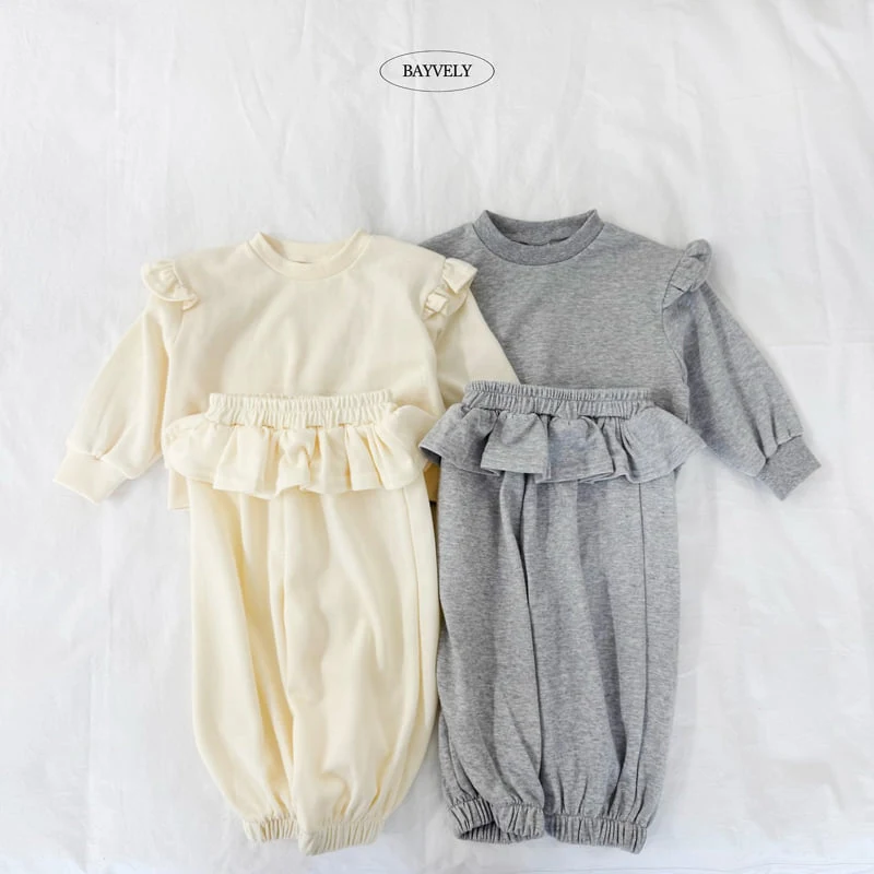 Bayvely - Korean Children Fashion - #toddlerclothing - Wing Frill Sweatshirt - 5