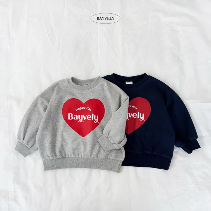 Bayvely - Korean Children Fashion - #toddlerclothing - Heart Sweatshirt