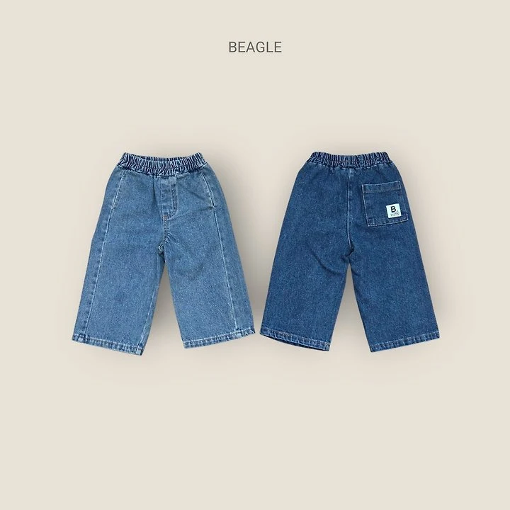 Beagle - Korean Children Fashion - #Kfashion4kids - True Wide Denim Pants - 2