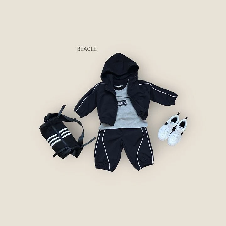Beagle - Korean Children Fashion - #Kfashion4kids - Side Stripe Windbreaker Jacket - 12