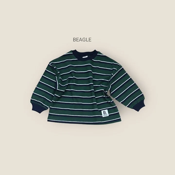 Beagle - Korean Children Fashion - #Kfashion4kids - Campus Stripe Tee - 3