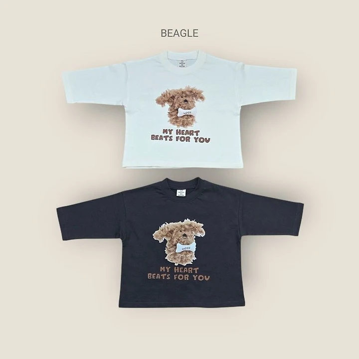 Beagle - Korean Children Fashion - #Kfashion4kids - Puppy Print Tee - 2
