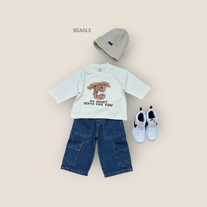 Beagle - Korean Children Fashion - #childofig - Awning Cargo Denim Pants - 12