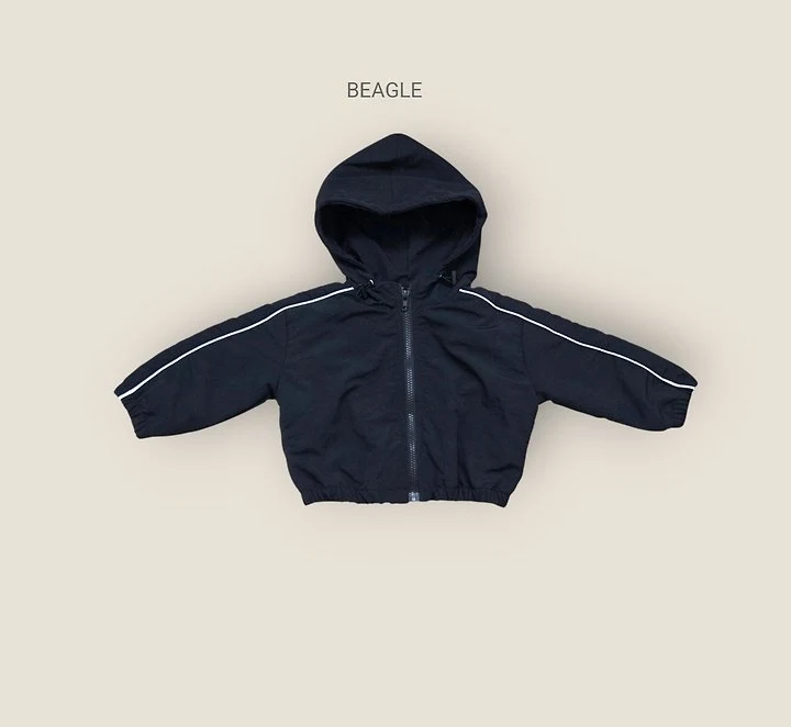 Beagle - Korean Children Fashion - #stylishchildhood - Side Stripe Windbreaker Jacket - 4