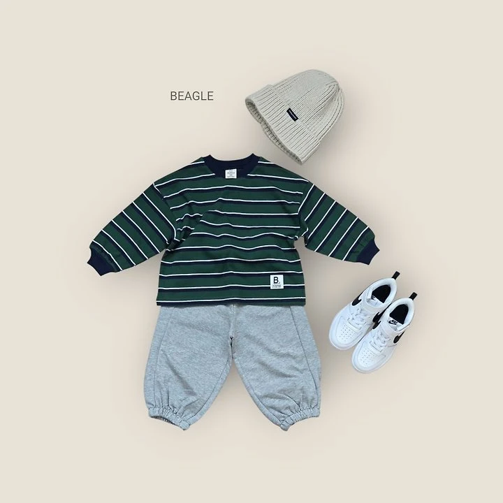 Beagle - Korean Children Fashion - #childofig - Campus Stripe Tee - 8