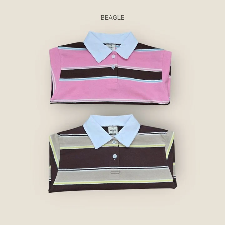Beagle - Korean Children Fashion - #designkidswear - Rugby Stripe Tee - 5