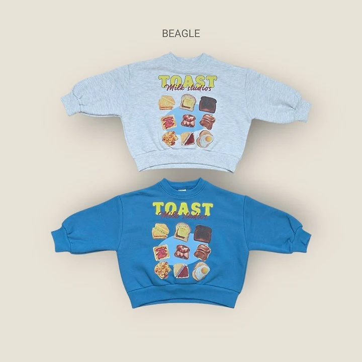 Beagle - Korean Children Fashion - #designkidswear - Toast Sweatshirt - 2