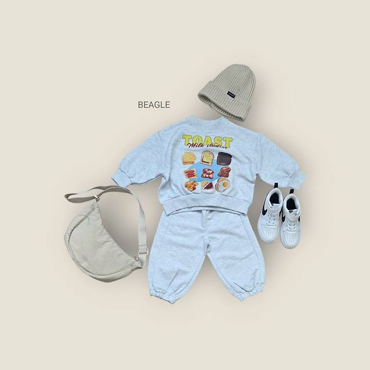 Beagle - Korean Children Fashion - #kidsshorts - Toast Sweatshirt - 5