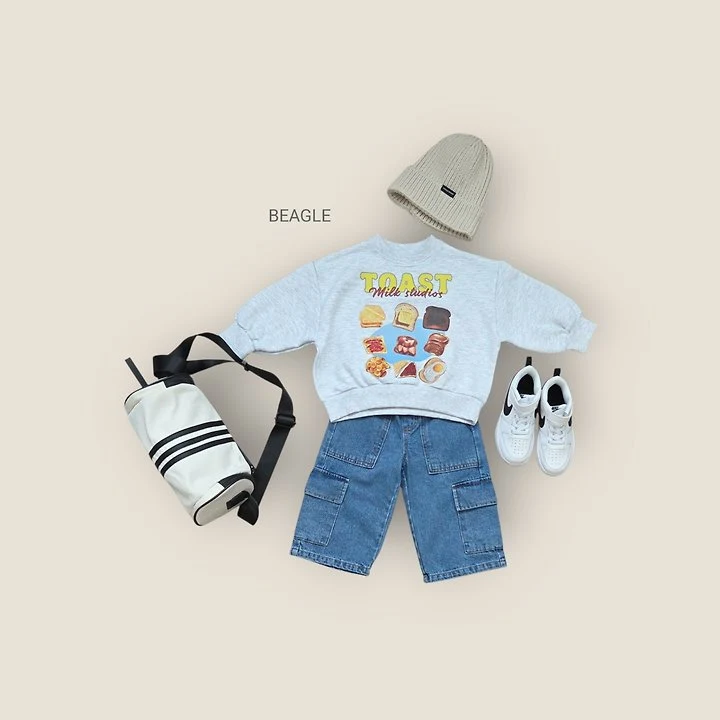 Beagle - Korean Children Fashion - #kidsstore - Toast Sweatshirt - 6