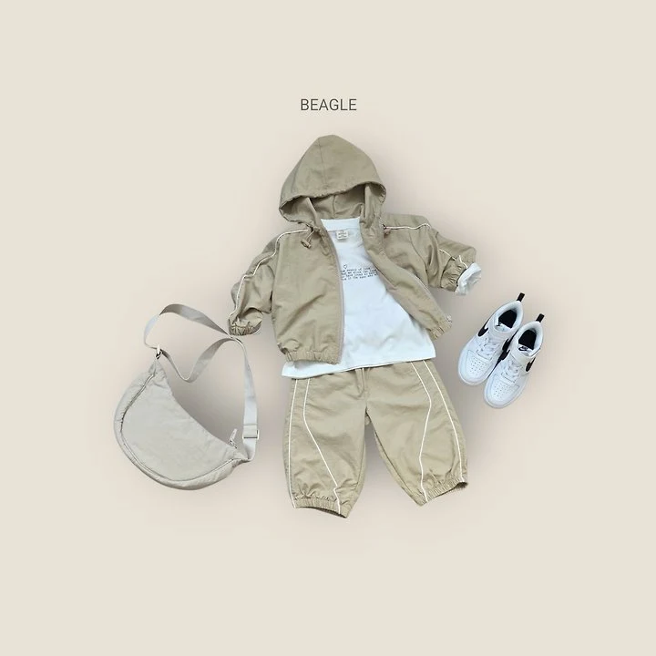Beagle - Korean Children Fashion - #kidzfashiontrend - Side Stripe Windbreaker Jacket - 11
