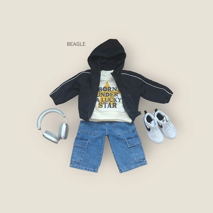Beagle - Korean Children Fashion - #kidzfashiontrend - Star Crop Sweatshirt - 6