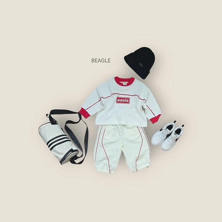 Beagle - Korean Children Fashion - #kidzfashiontrend - Oasis Side Stripe Tee - 5