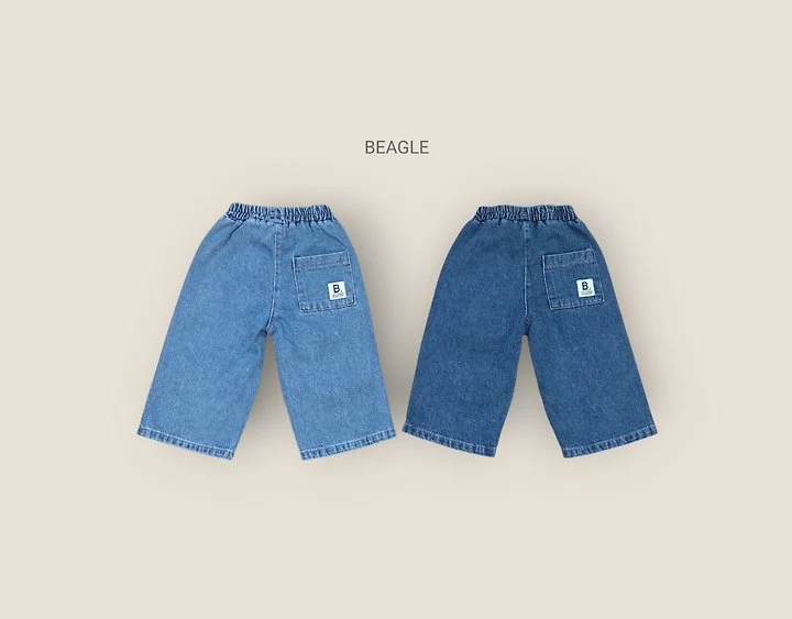 Beagle - Korean Children Fashion - #Kfashion4kids - Square Pocket Denim Pants - 4