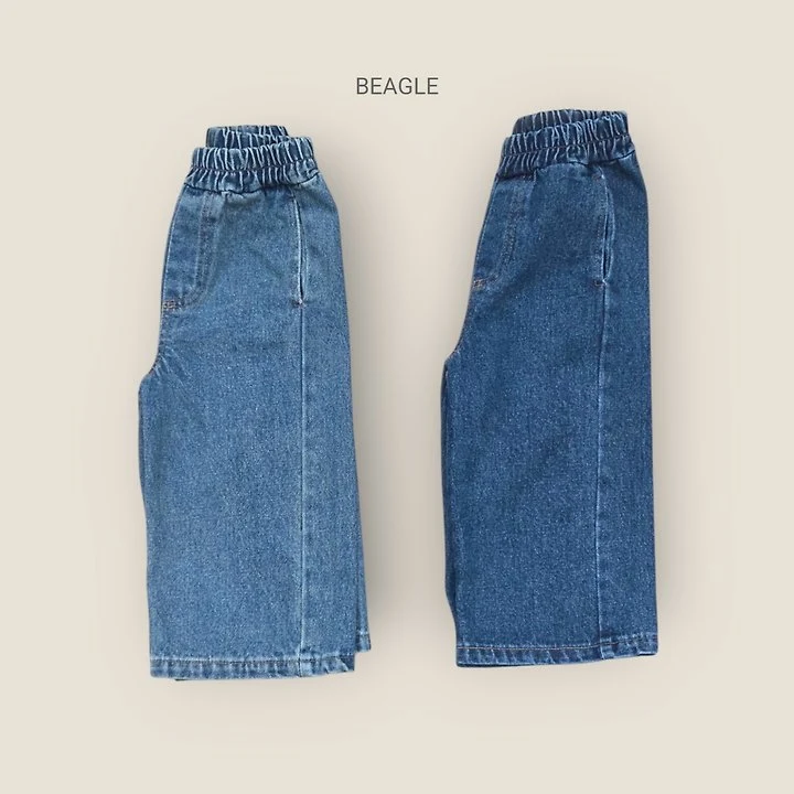 Beagle - Korean Children Fashion - #littlefashionista - True Wide Denim Pants - 3