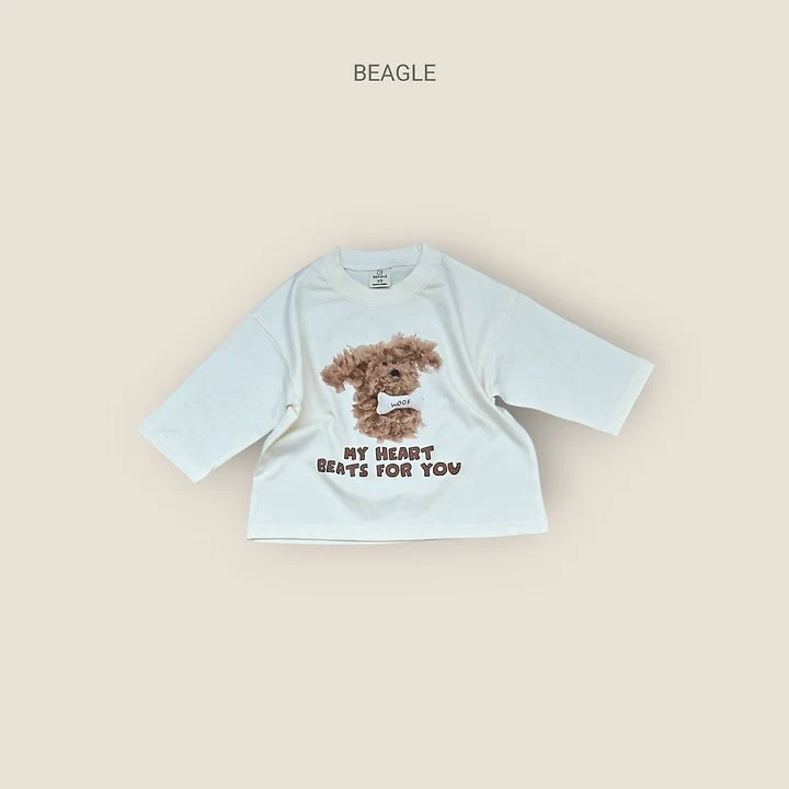 Beagle - Korean Children Fashion - #littlefashionista - Puppy Print Tee - 3