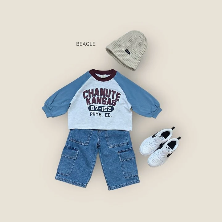 Beagle - Korean Children Fashion - #magicofchildhood - Awning Cargo Denim Pants - 6