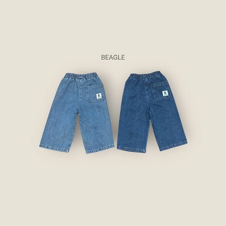Beagle - Korean Children Fashion - #littlefashionista - True Wide Denim Pants - 4