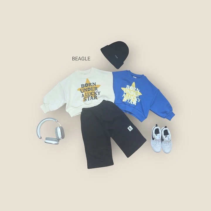 Beagle - Korean Children Fashion - #magicofchildhood - Star Crop Sweatshirt - 9