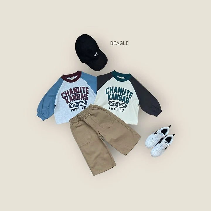 Beagle - Korean Children Fashion - #magicofchildhood - Kansas Raglan Tee - 7