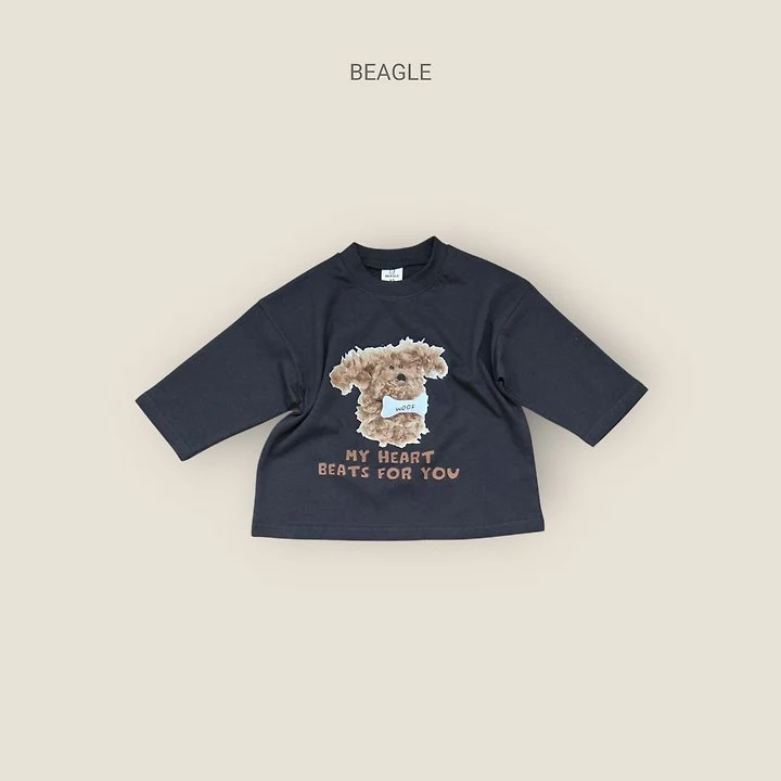 Beagle - Korean Children Fashion - #littlefashionista - Puppy Print Tee - 4
