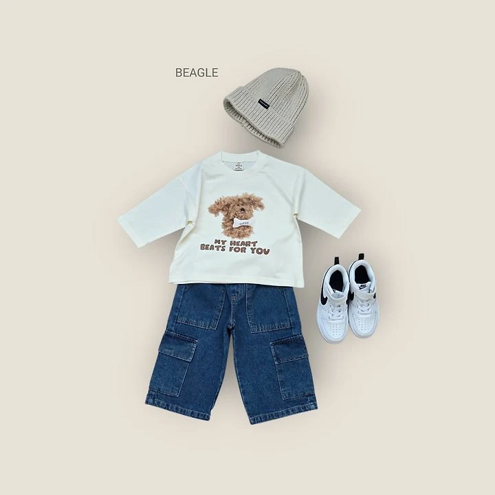 Beagle - Korean Children Fashion - #minifashionista - Puppy Print Tee - 5