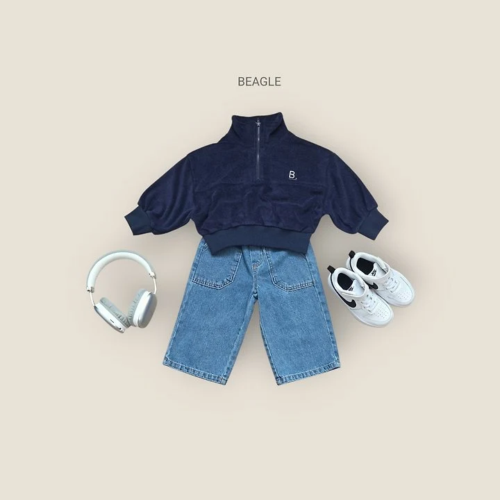 Beagle - Korean Children Fashion - #stylishchildhood - Square Pocket Denim Pants - 10