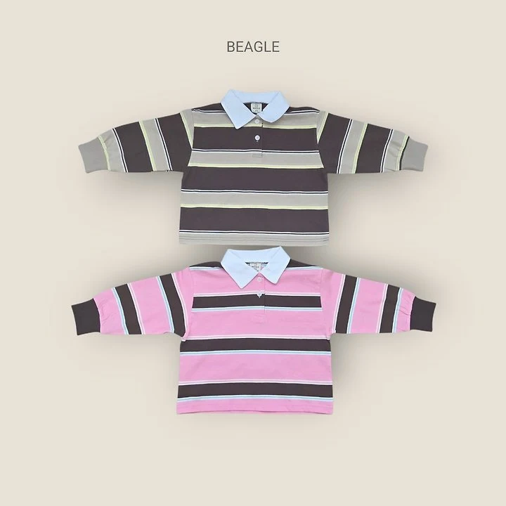 Beagle - Korean Children Fashion - #stylishchildhood - Rugby Stripe Tee - 2