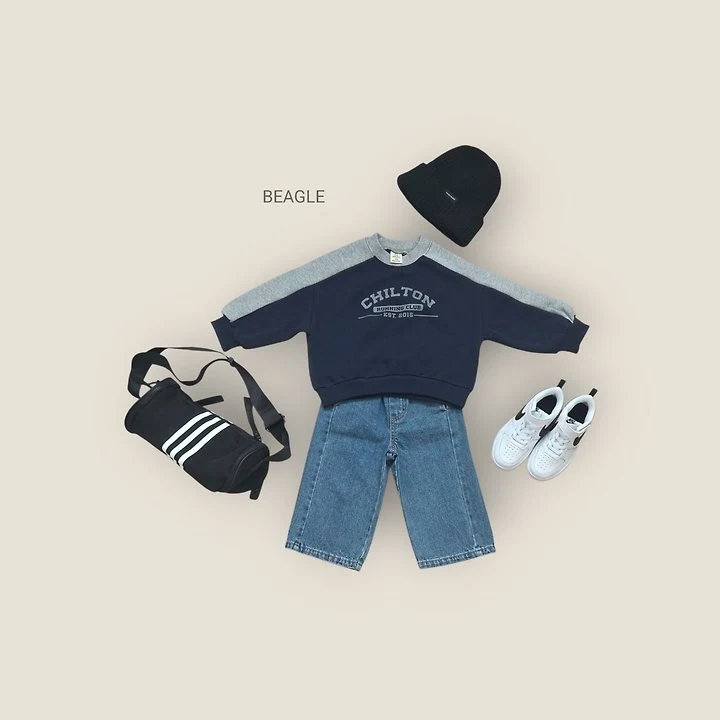 Beagle - Korean Children Fashion - #todddlerfashion - True Wide Denim Pants - 7