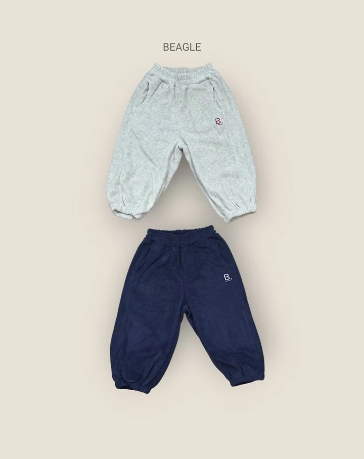 Beagle - Korean Children Fashion - #todddlerfashion - Beagle Terry Jogger Pants - 3