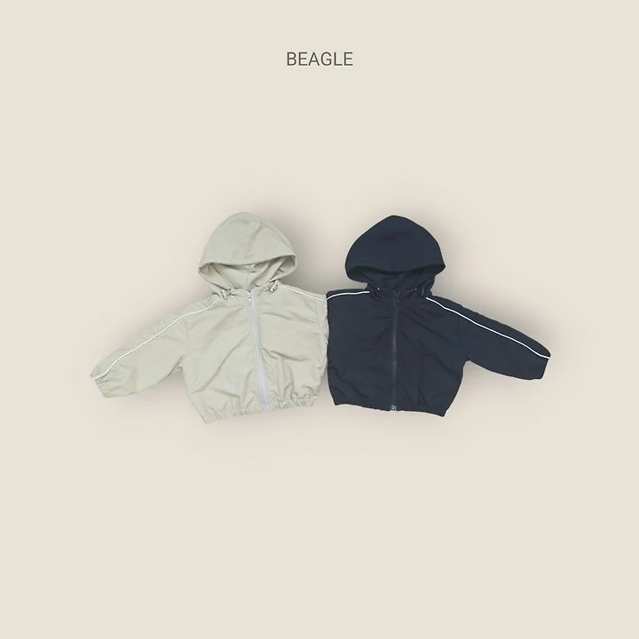 Beagle - Korean Children Fashion - #todddlerfashion - Side Stripe Windbreaker Jacket