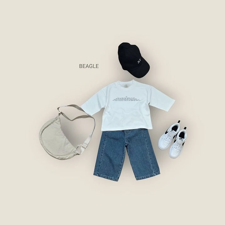 Beagle - Korean Children Fashion - #toddlerclothing - True Wide Denim Pants - 8