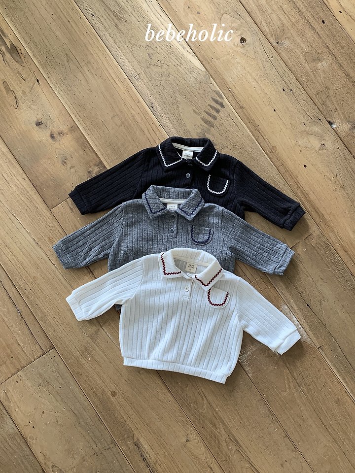 Bebe Holic - Korean Baby Fashion - #babyboutique - Teeny Collar Tee - 9