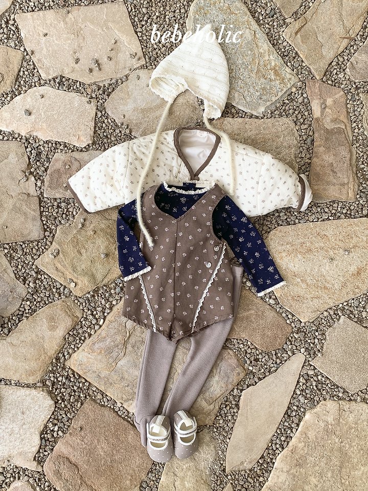 Bebe Holic - Korean Baby Fashion - #babyboutique - Eve Suspender Suit - 2