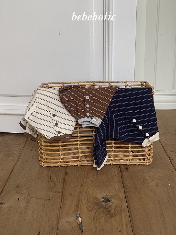 Bebe Holic - Korean Baby Fashion - #babyboutiqueclothing - Redon Stripe Tee - 7