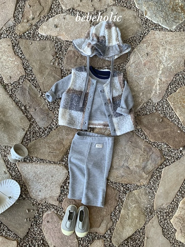Roy Check Vest by Bebe Holic for Baby - view 3