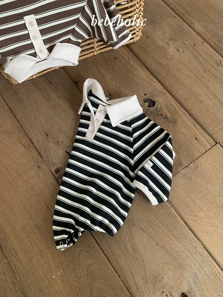 Bebe Holic - Korean Baby Fashion - #babyclothing - Striped Suit - 8