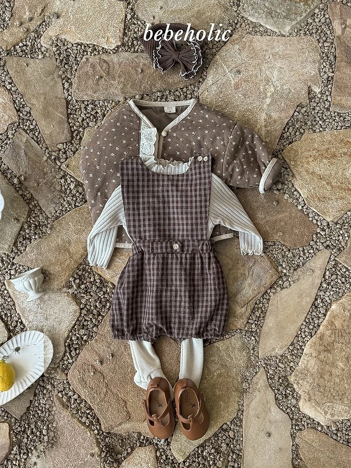 Bebe Holic - Korean Baby Fashion - #babyfashion - Cuckoo Suspender Suit - 3